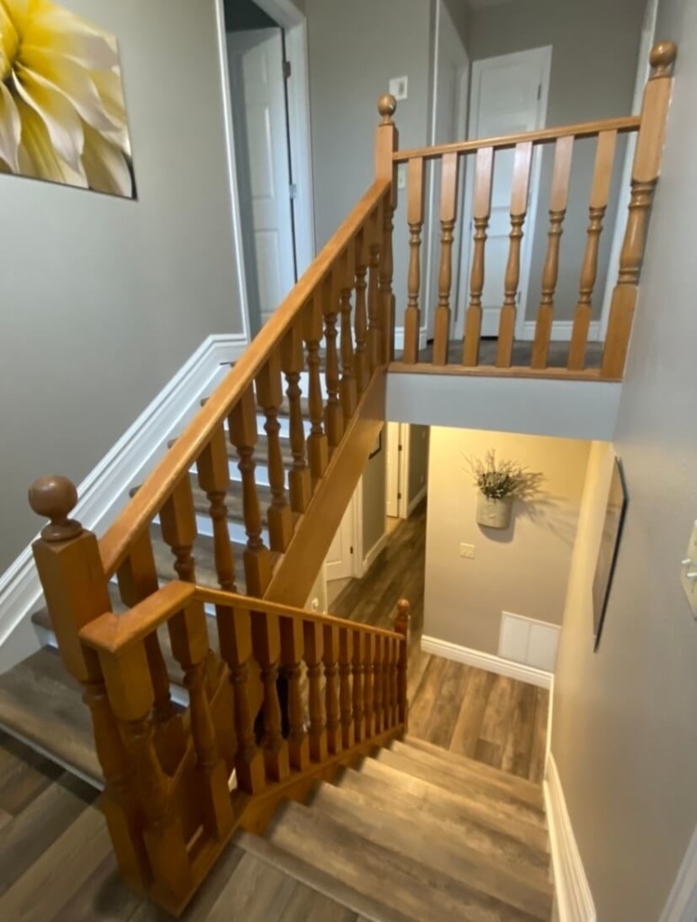 refinishing the banister