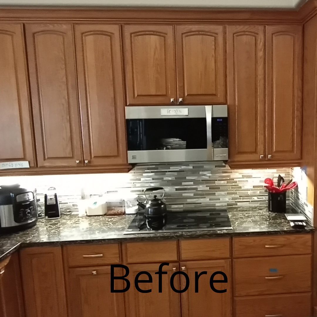 Before-cabinet refacing