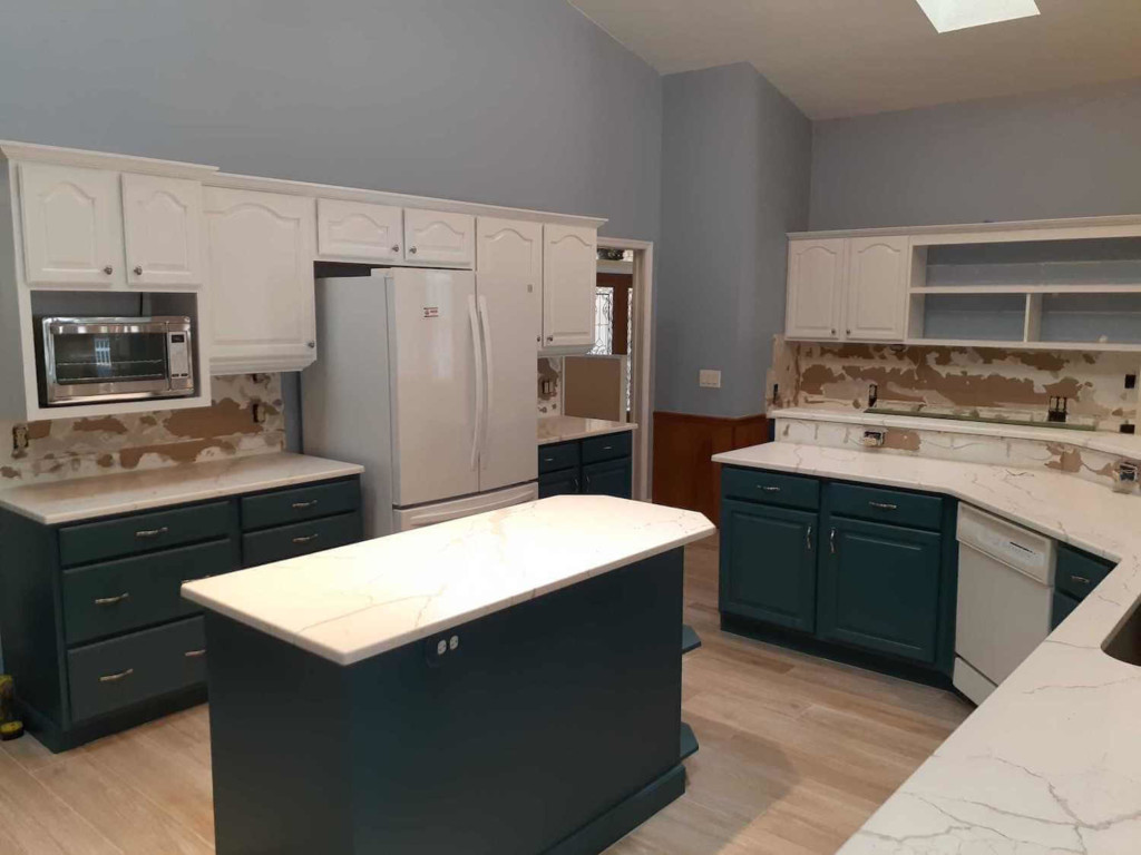 after a cabinet makeover in Cocoa