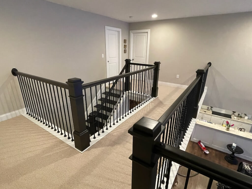 refinished banister