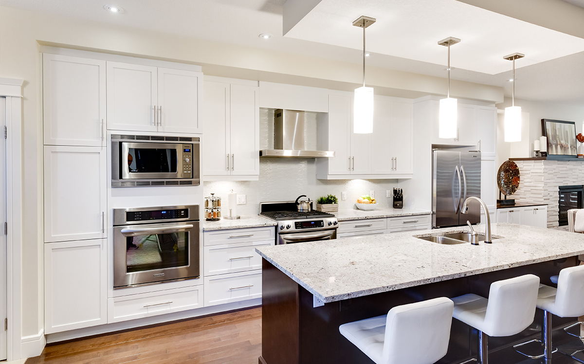 after cabinet refinishing