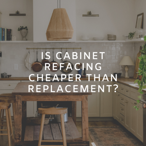 is cabinet refacing cheaper than replacement
