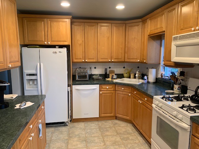 before kitchen cabinet painting in Garden City, NY 