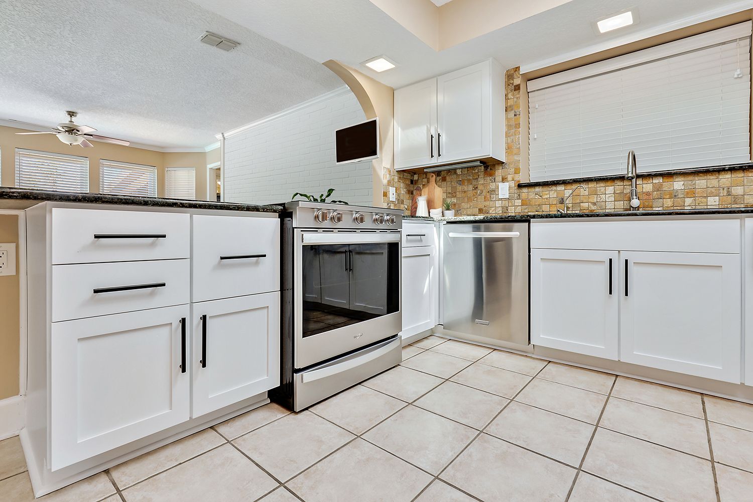 After-refacing cabinets to white