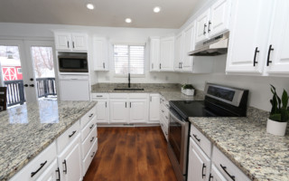 white painted kitchen cabinets
