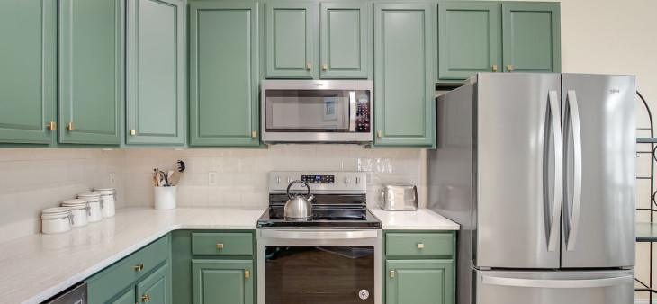 basil colored kitchen cabinets in solano county