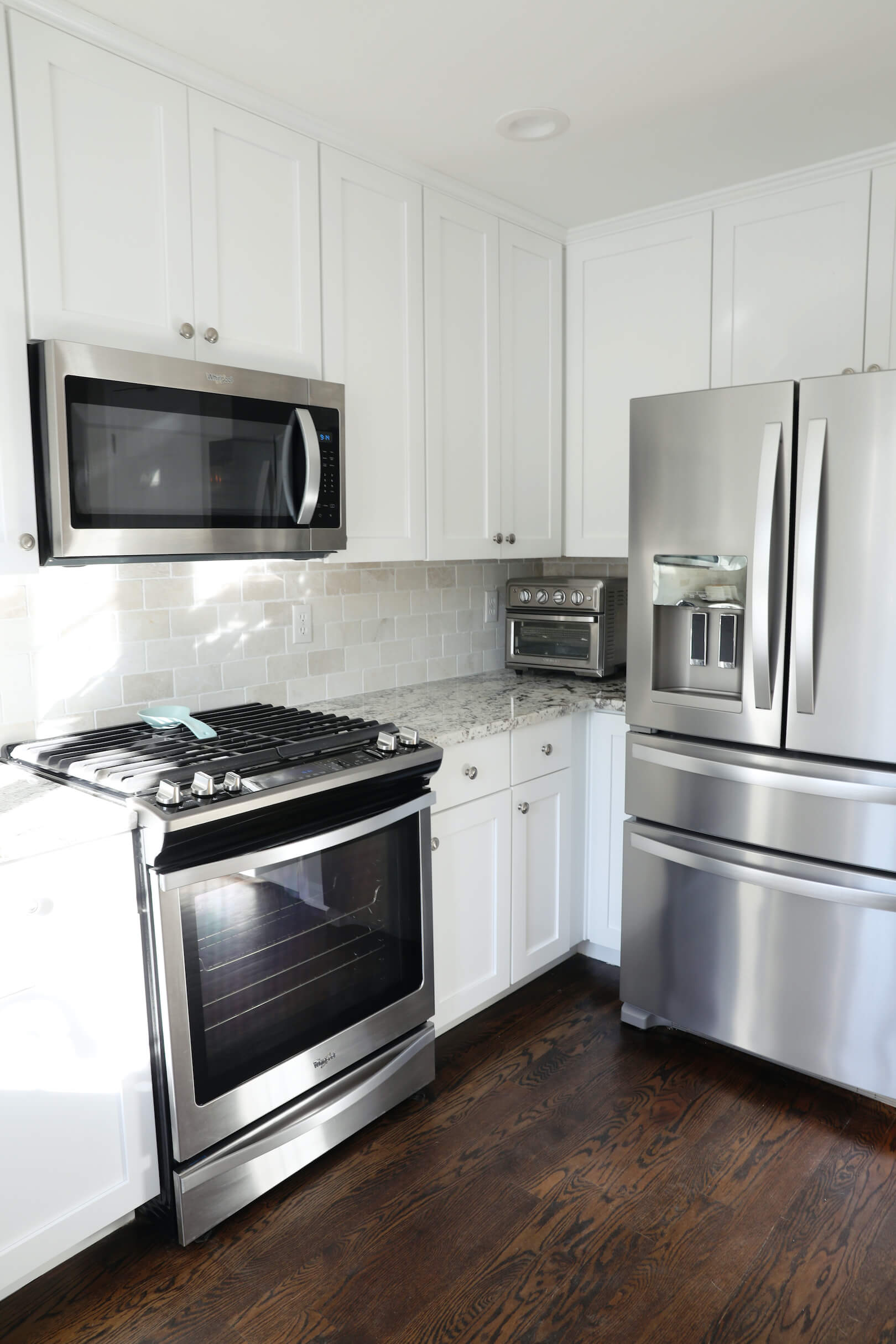 After-refacing kitchen cabinets to shaker style