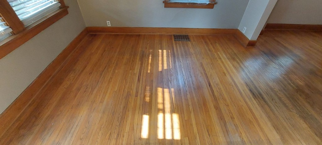 before floor refinishing N-Hance of Southeast Nebraska