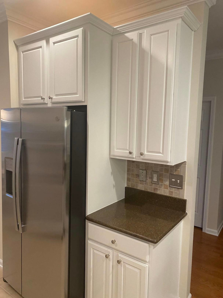 after painting kitchen cabinets