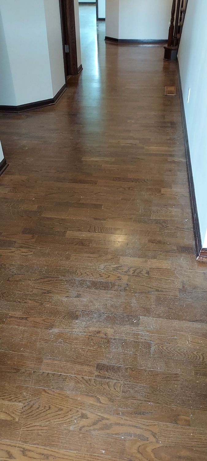 Before-Hammered Floor Renewal