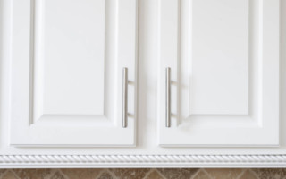 white painted cabinets from n-hance of southeast tennessee in kitchen