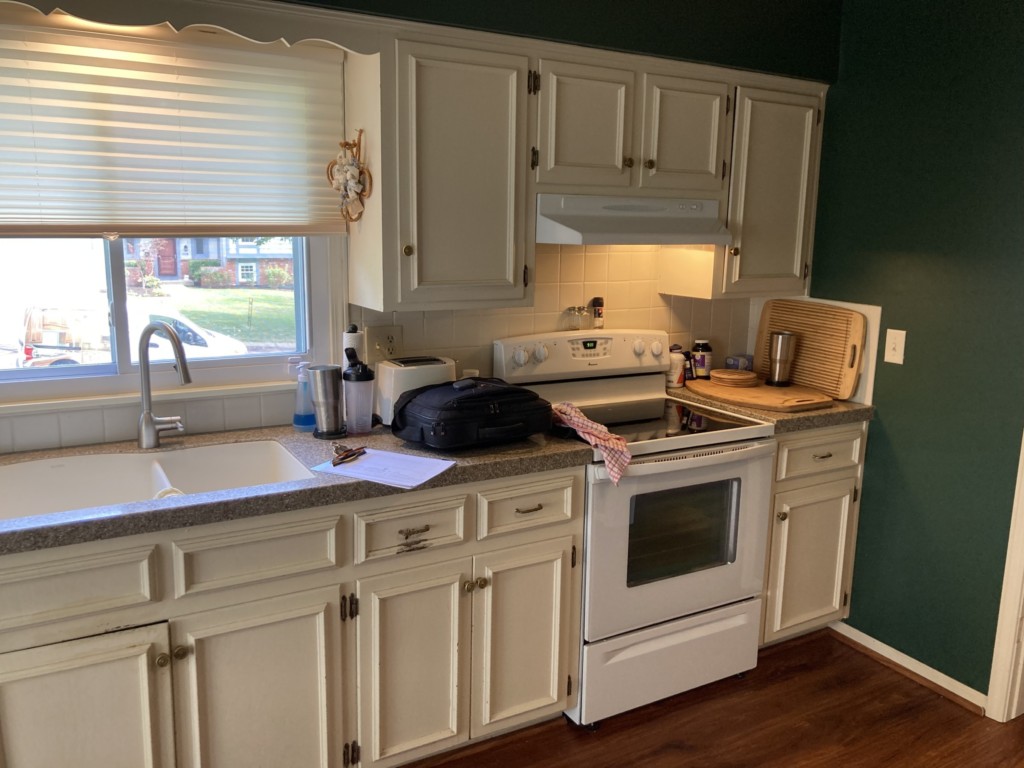 before cabinet refacing in olathe