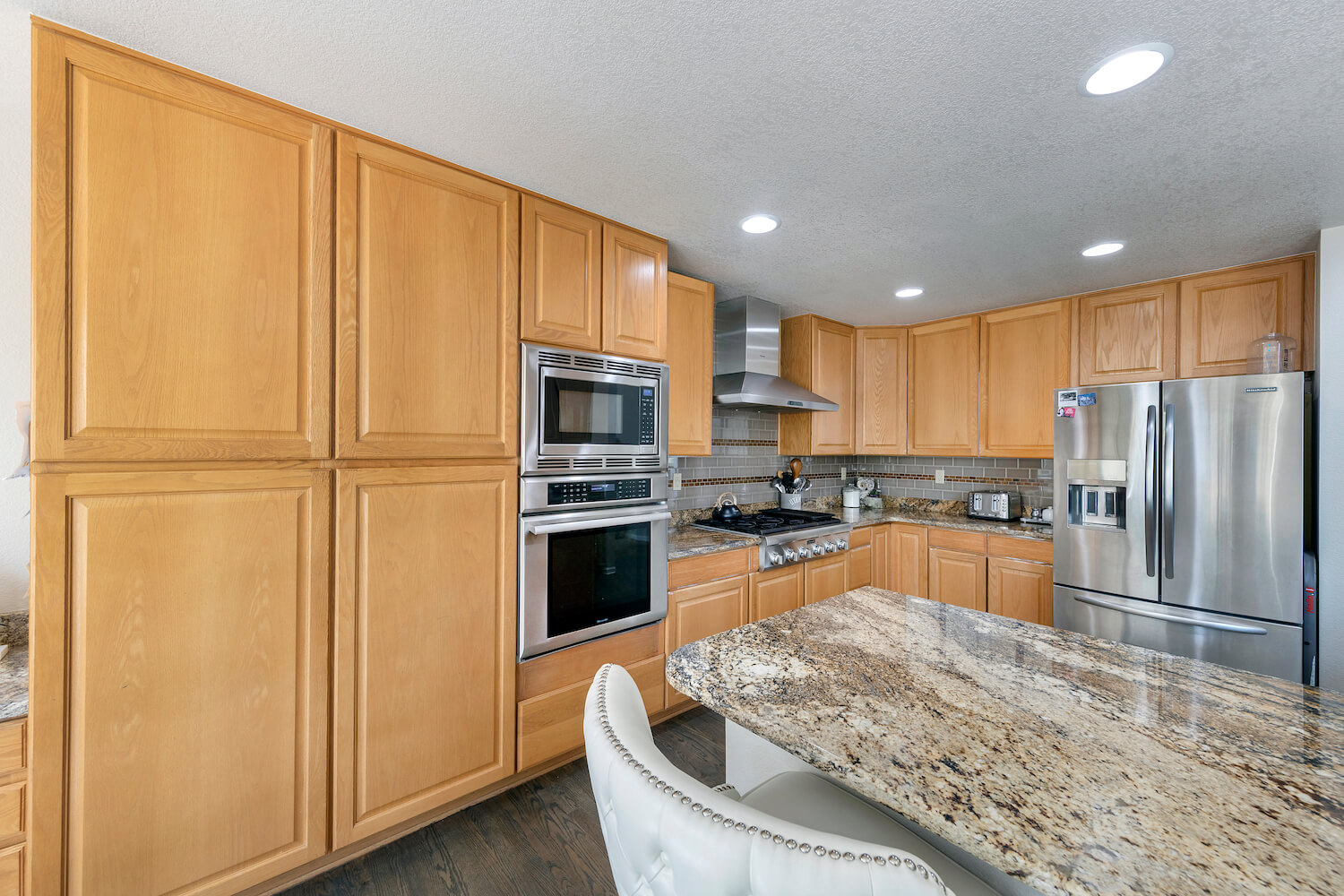 Before-cabinet refacing to shaker style doors