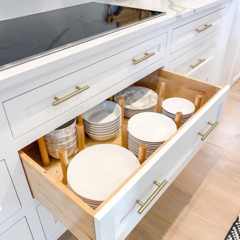 kitchen cabinet storage options plates and bowls
