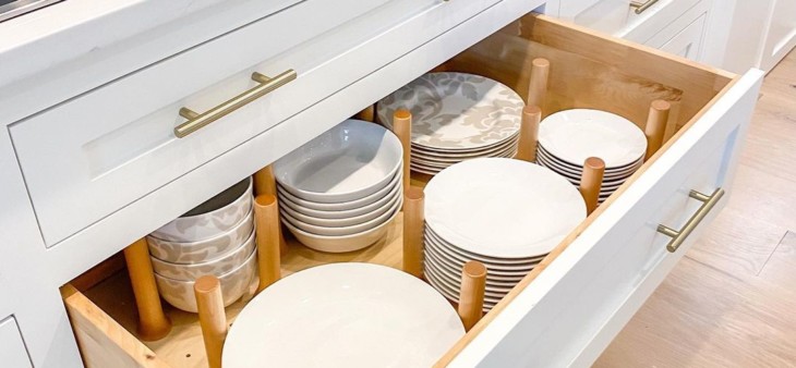 kitchen cabinet storage options plates and bowls