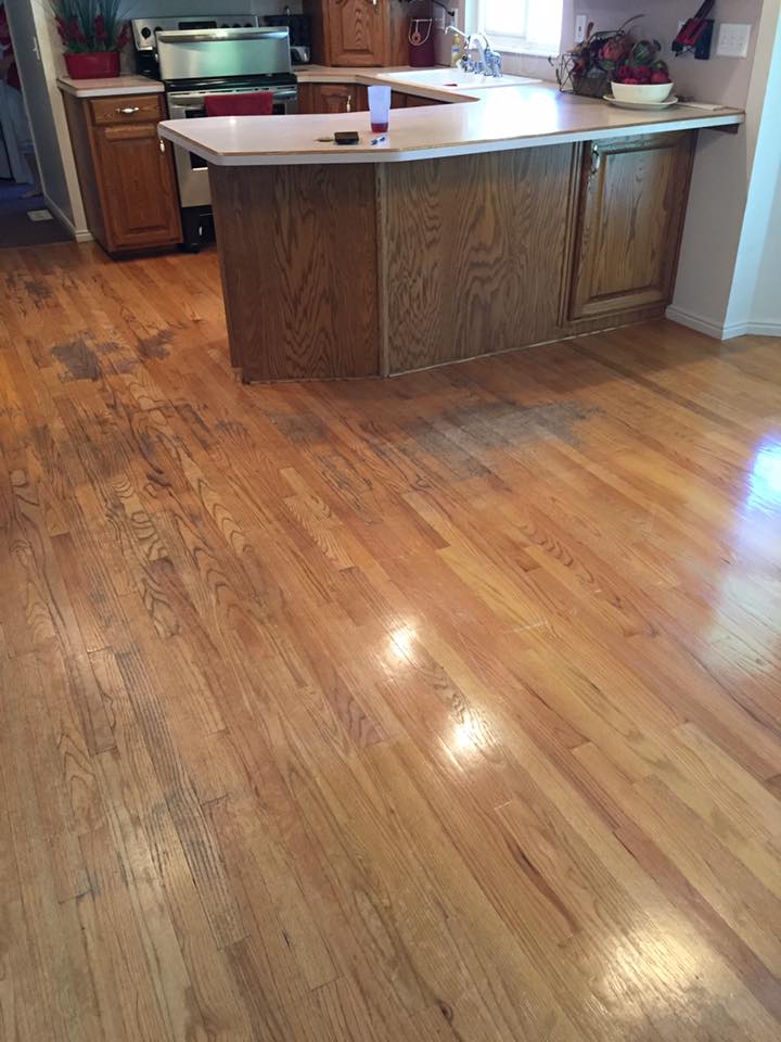 Before-Hammered Floor Renewal