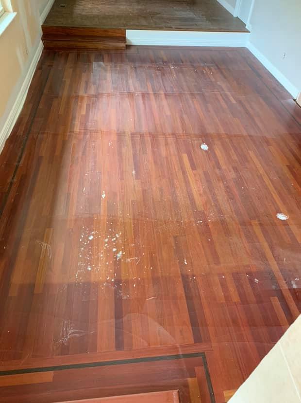 Before-Hammered Floor Renewal