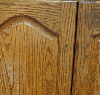 Before-cabinet refinishing