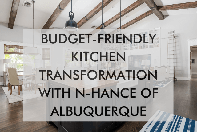 N-Hance of Alb budget friendly kitchen transformation, cabinet refacing,painting, flooring