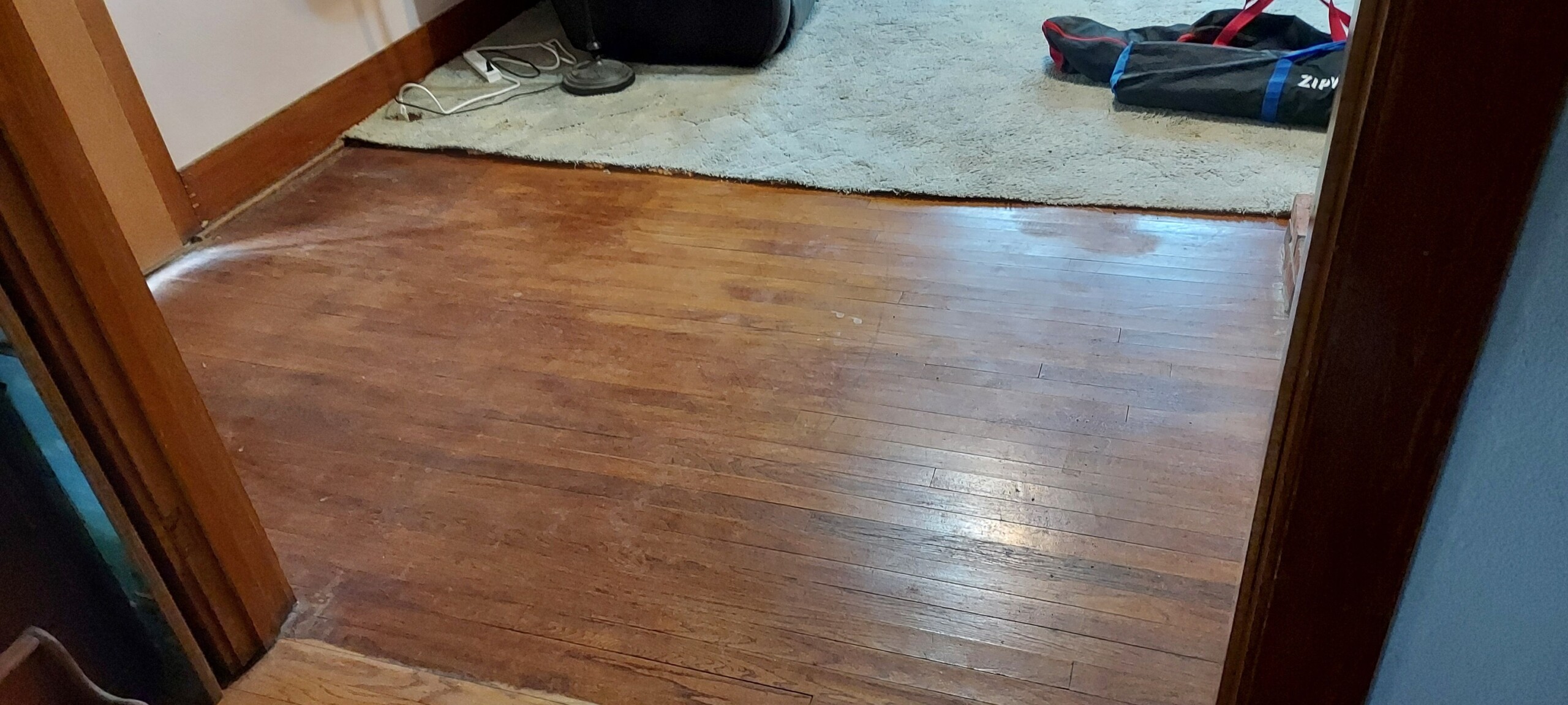 Before-Hammered Floor Renewal