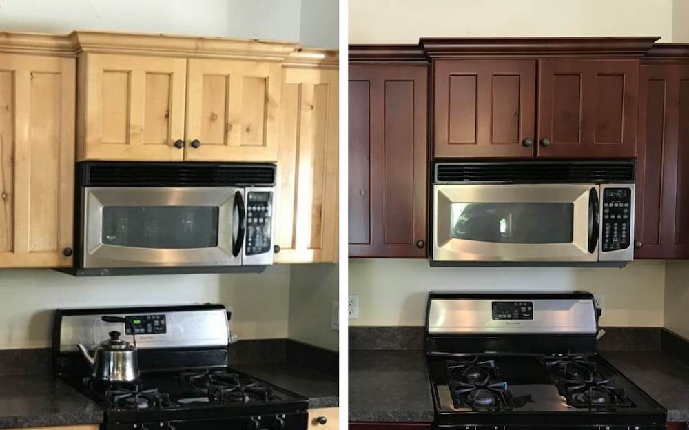 classic cabinet refinishing makeover 