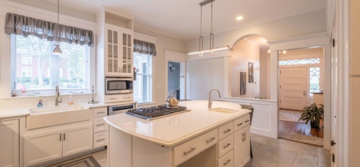 newly painted white kitchen in columbia sc