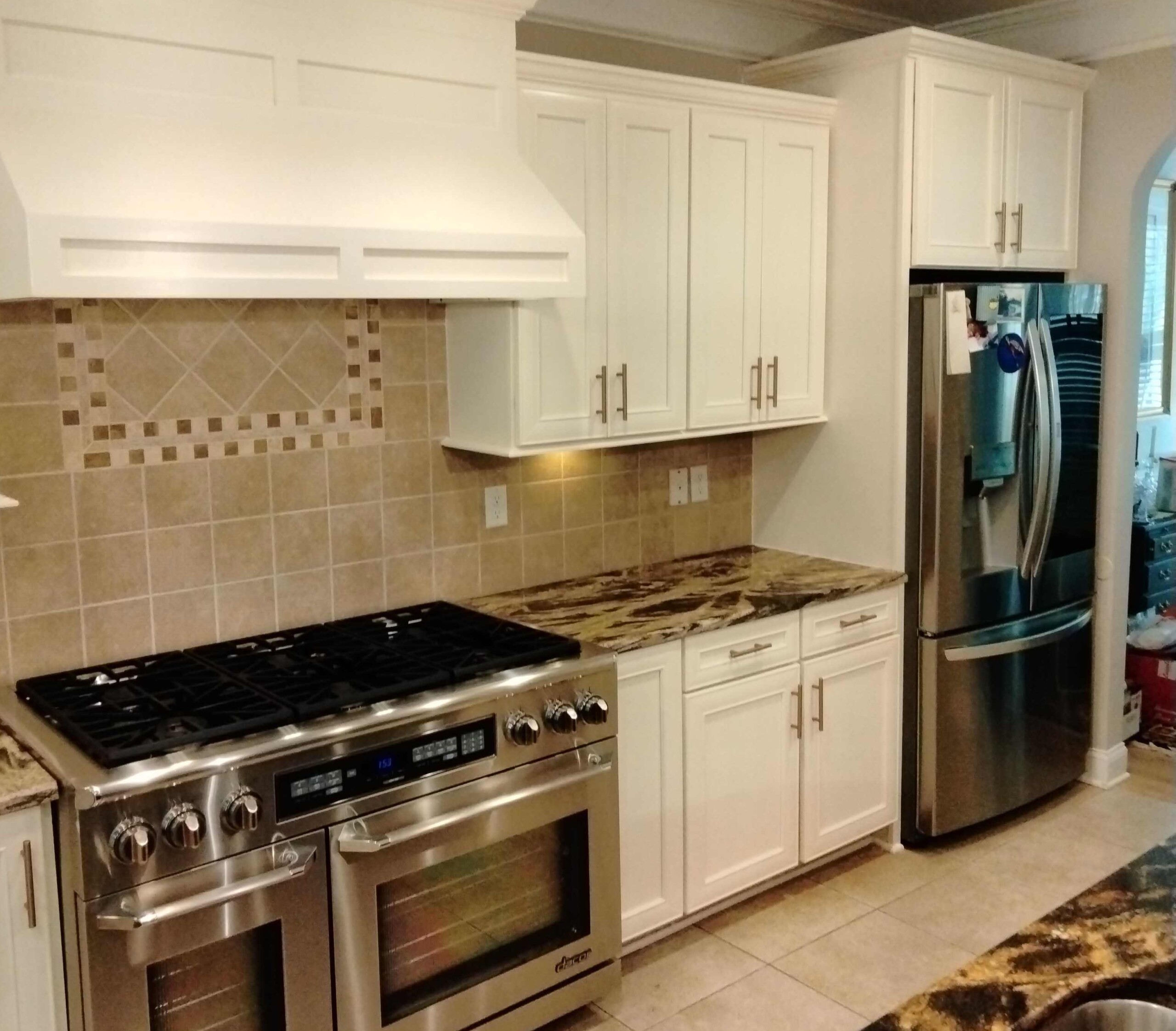 Kitchen after cabinet painting in Johns Island