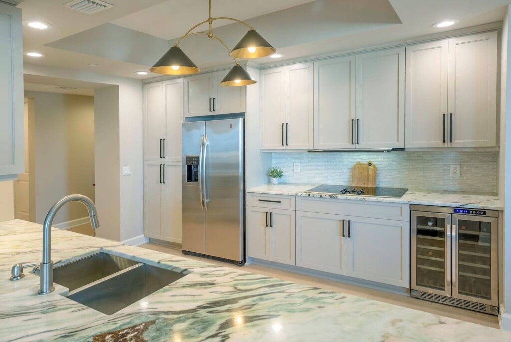 white cabinets after replacement