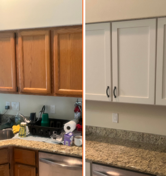 before and after cabinet refacing middleburg, fl