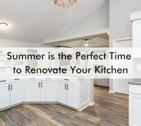 kitchen with text about kitchen renovation