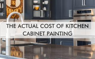 image saying the actual cost of cabinet painting