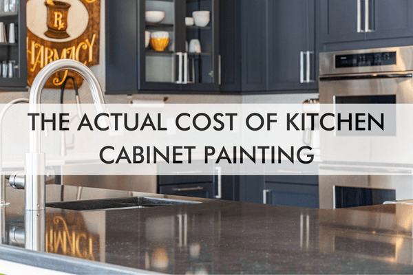 image saying the actual cost of cabinet painting