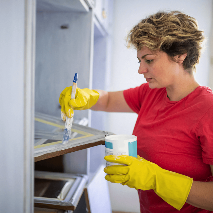 Cabinet painting in Kaysville Utah