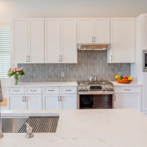 cabinet refacing in white kitchen