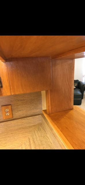 wood cabinet after renewal