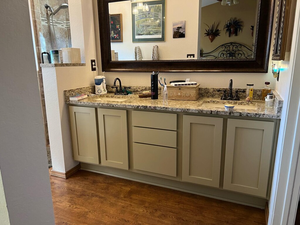 refaced bathroom cabinets by n-hance of north east tucson