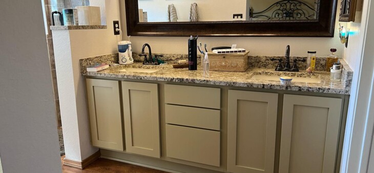 refaced bathroom cabinets by n-hance of north east tucson