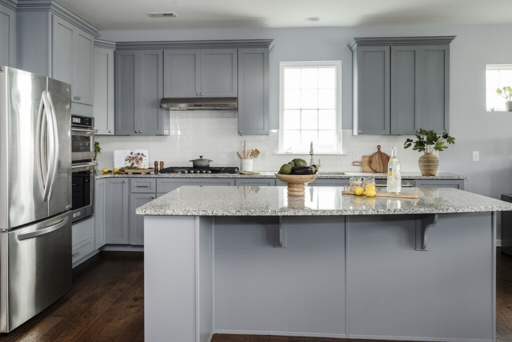 kitchen with shaker style cabinets