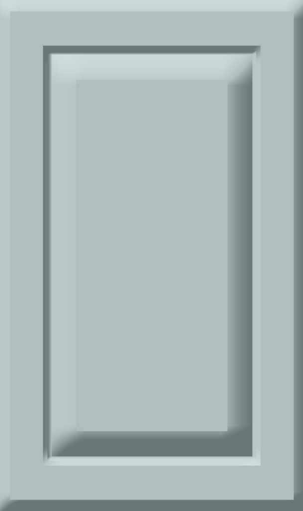 raised panel light blue color