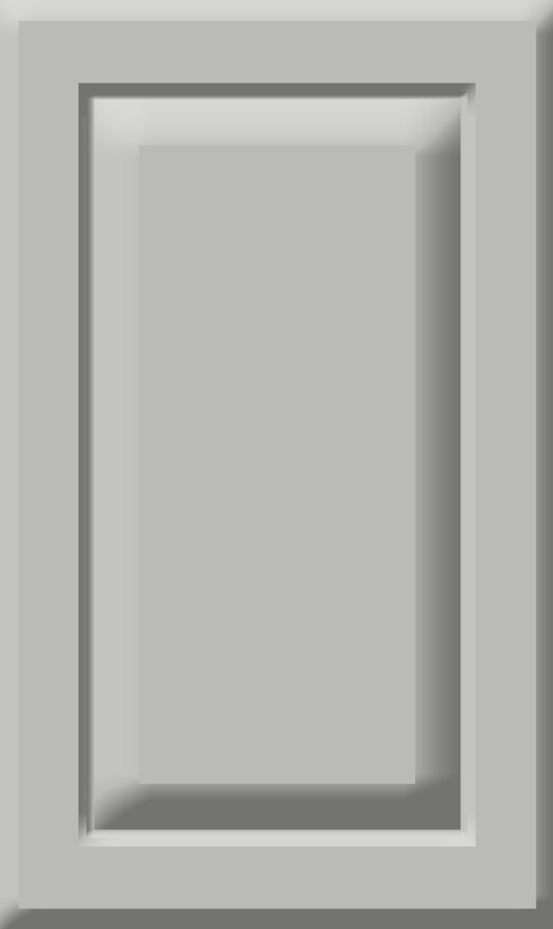raised panel soothing gray color