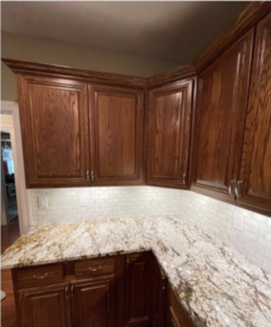 cabinets in a kitchen