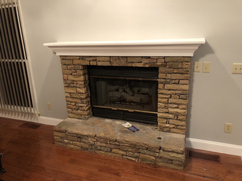 fireplace refinishing and painting
