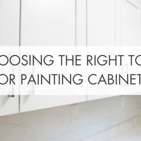 Choosing The Right Tool for Painting Cabinets