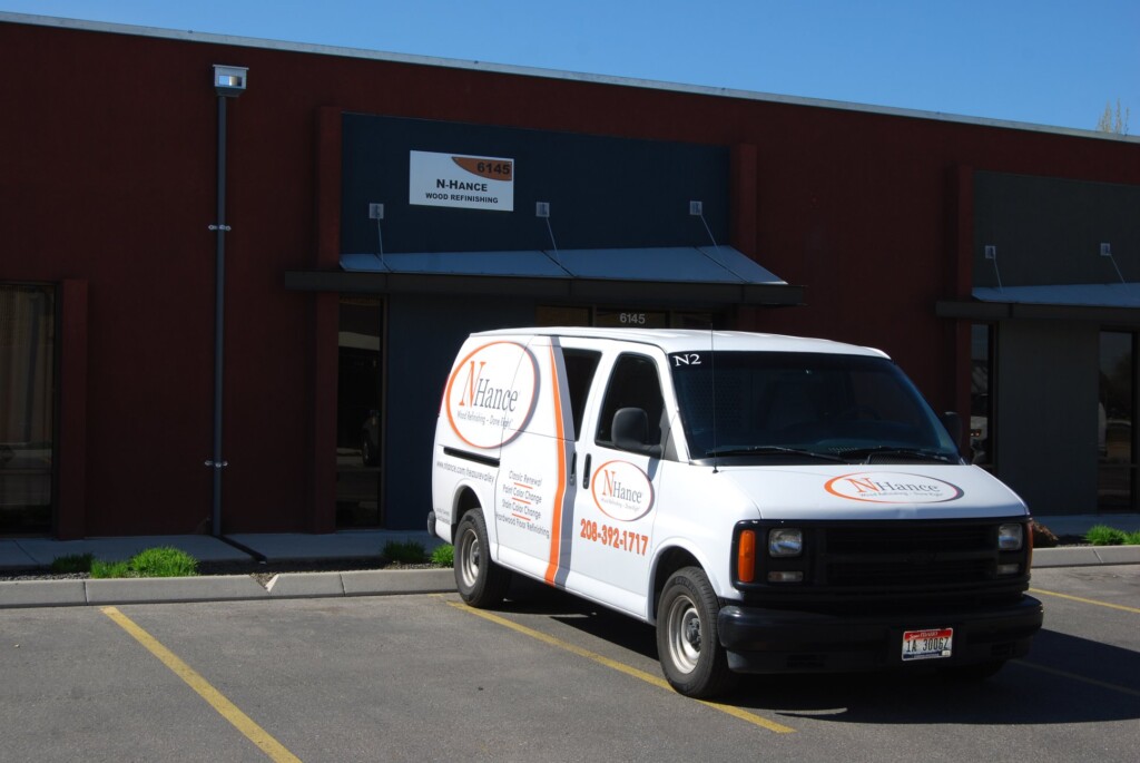 nhance of boise van outside their office