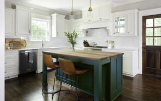 custom cabinet painting in a boise kitchen