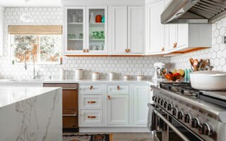 kitchen cabinet refinishing in kitchen