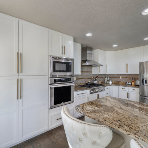 white cabinets in a kitchen