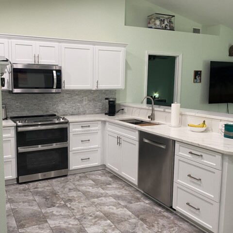 kitchen brevard kitchen after cabinet refacing