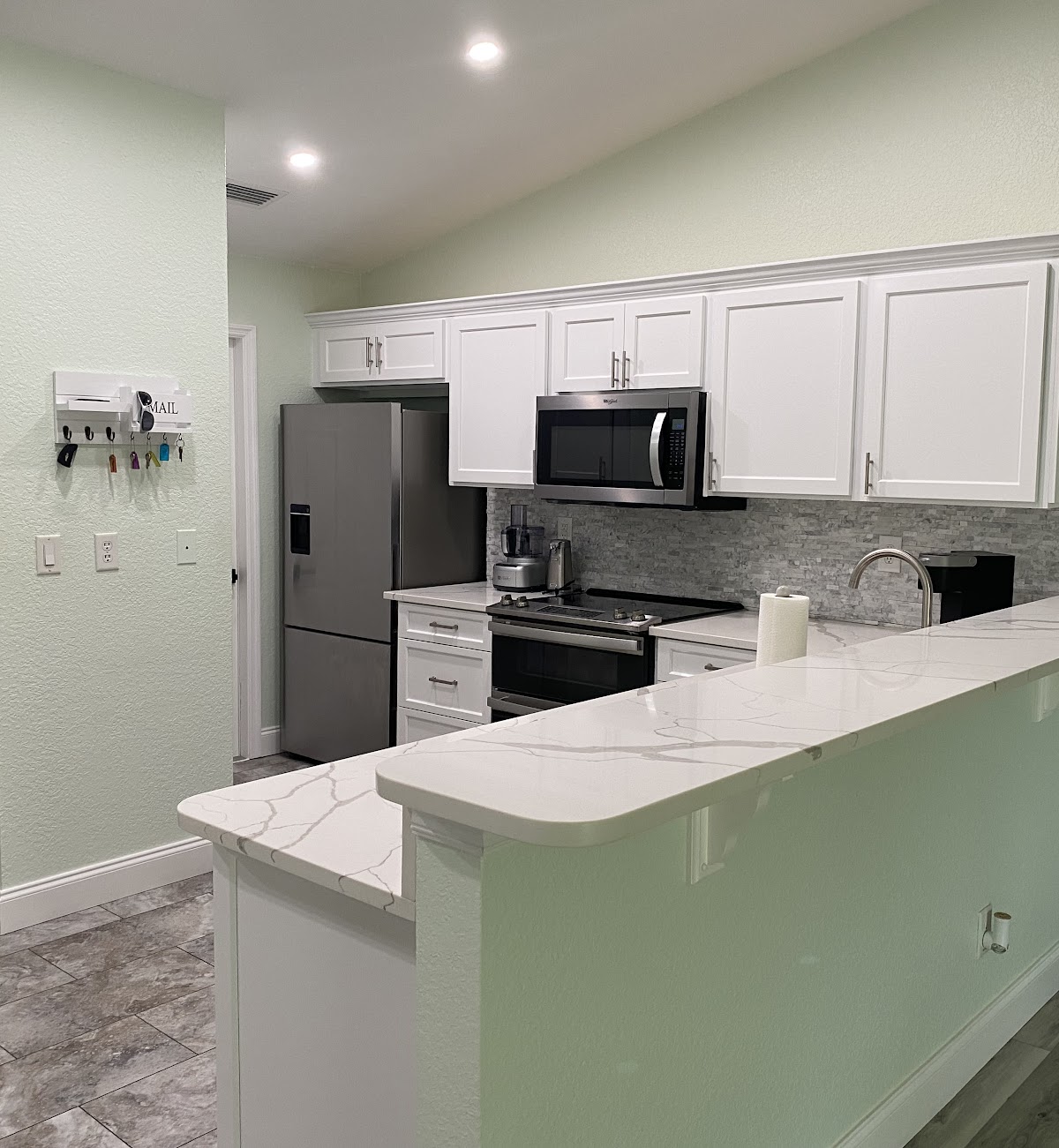 Kitchen after cabinet remodel in vero beach fl