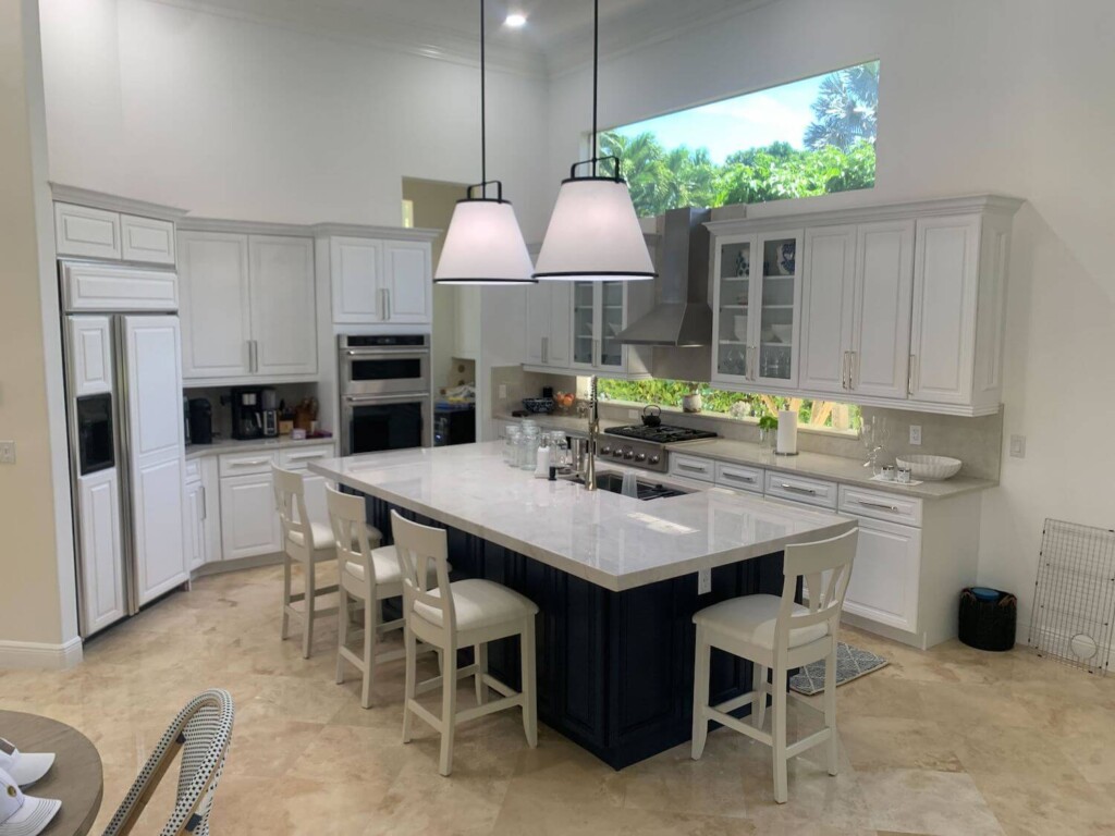 after painting kitchen cabinets with N-Hance of Palm Beach & Martin County